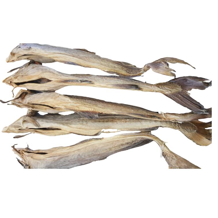 Norwegian Stockfish (Round Cod, 40-60cm Long): 25-lbs Value Pack (15-25  Medium Stockfish, Partially Cut)